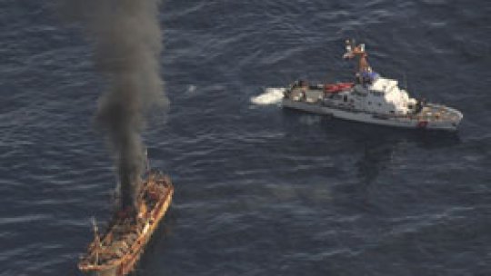 Vas japonez abandonat, scufundat de marina SUA