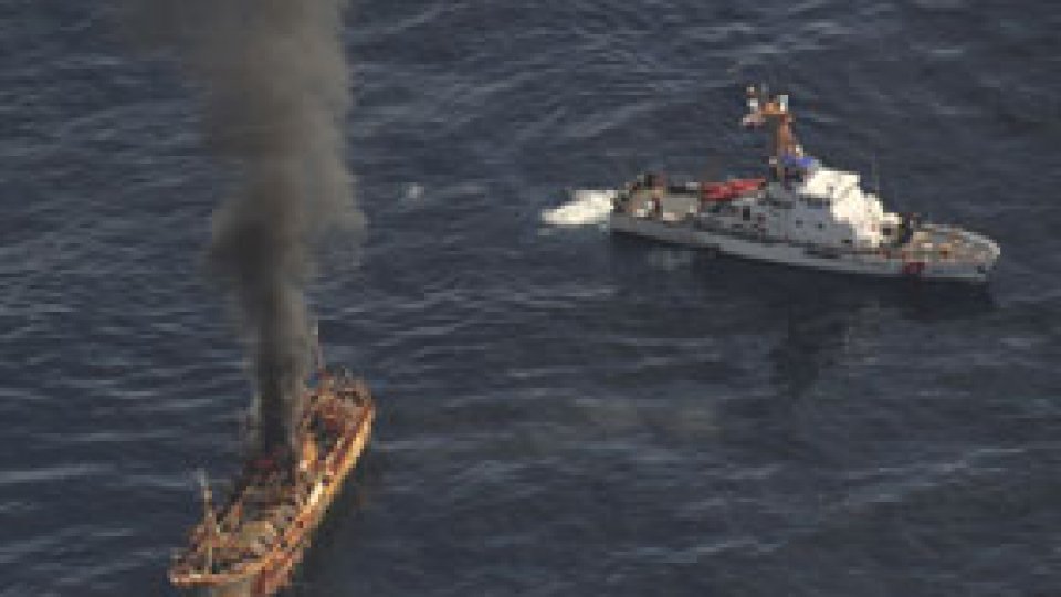 Vas japonez abandonat, scufundat de marina SUA