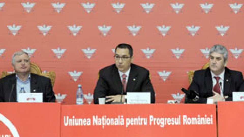 UNPR "va susţine guvernul Ponta în parlament"