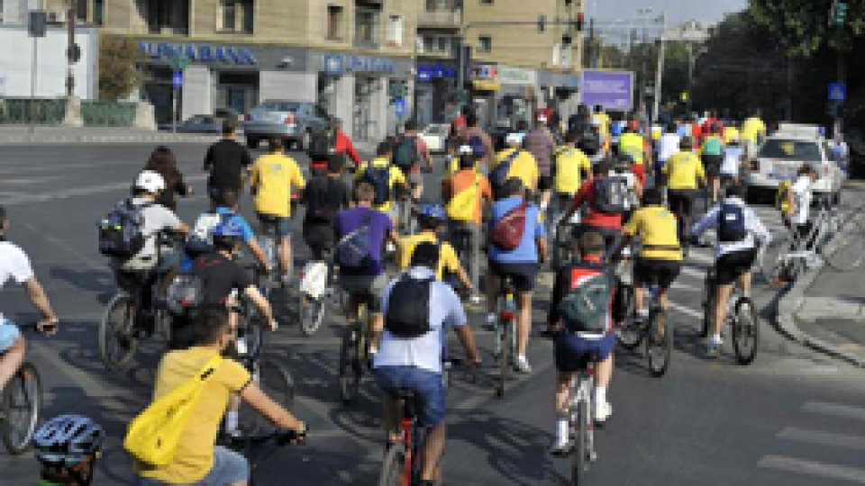 Marşul bicicliştilor la Arad