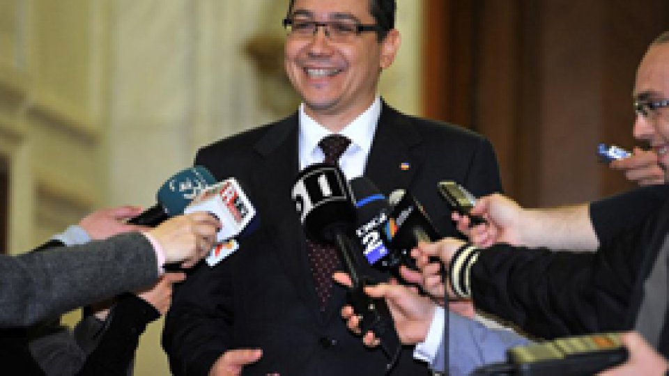 Guvernul Ponta ajunge luni în parlament
