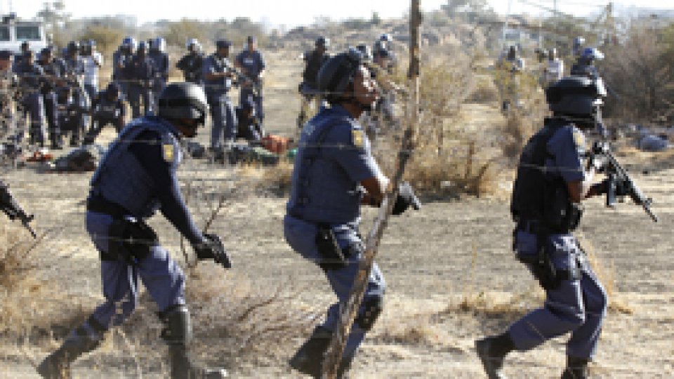 Confruntări violente la o mină din Africa de Sud