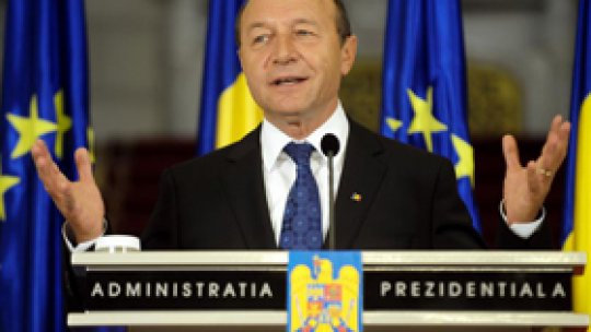 Traian Basescu has returned at Cotroceni Palace