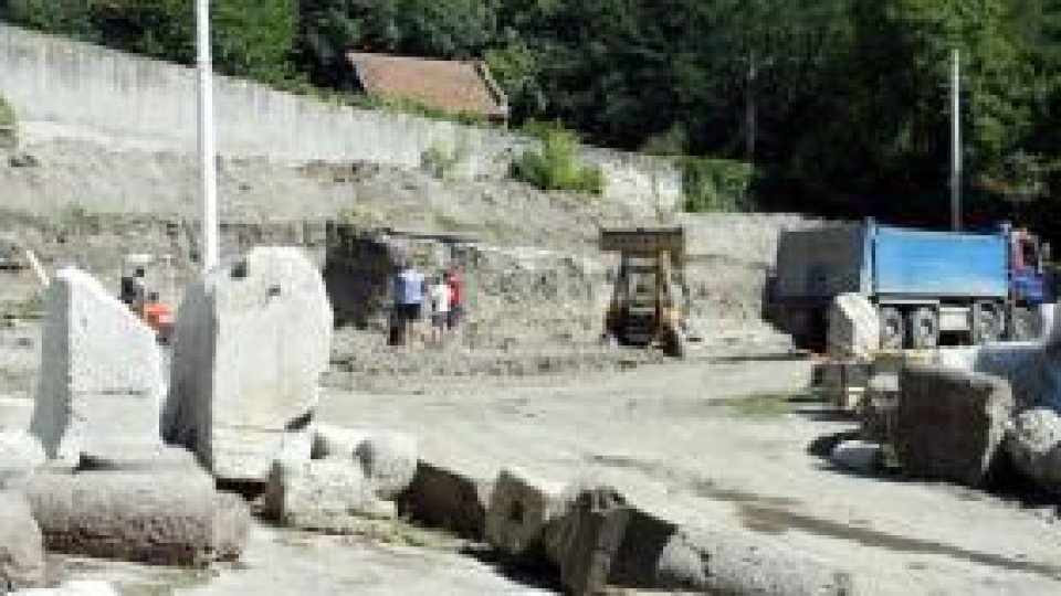 Getic replica of a settlement built on Draganesti-Olt