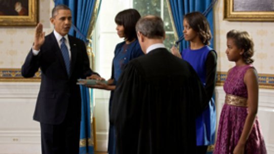 Barack Obama a depus jurământul pentru al doilea mandat