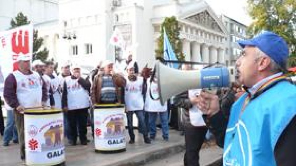 Sindicatele din Confederaţia Cartel ALFA, proteste la Galaţi
