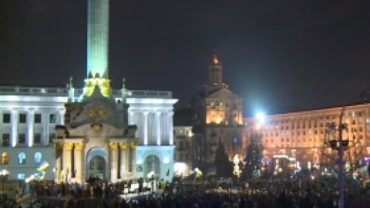 Ample manifestaţii pro-europene în Ucraina