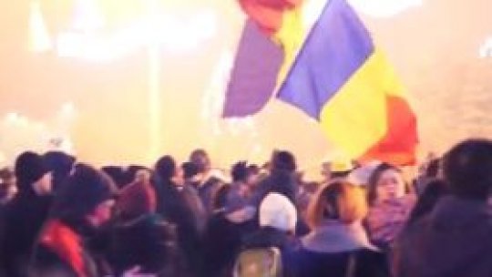 O mie de oameni au protestat faţă de modificarea Codului Penal