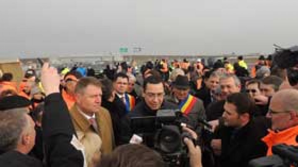 O parte din Autostrada Orăștie-Sibiu, inaugurată joi