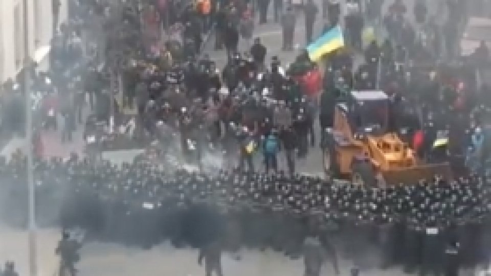Proteste violente la Kiev