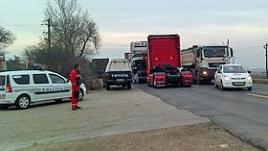 Protest al transportatorilor rutieri din România