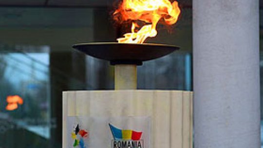 Olympic Torch in Bucharest