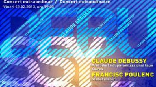 Seară de muzică franceză Debussy-Poulenc la Sala Radio