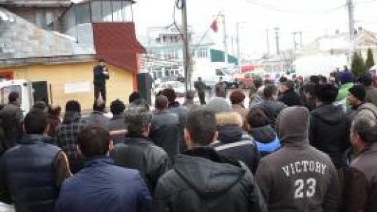 Agricultorii au protestat în comuna gălăţeană Matca