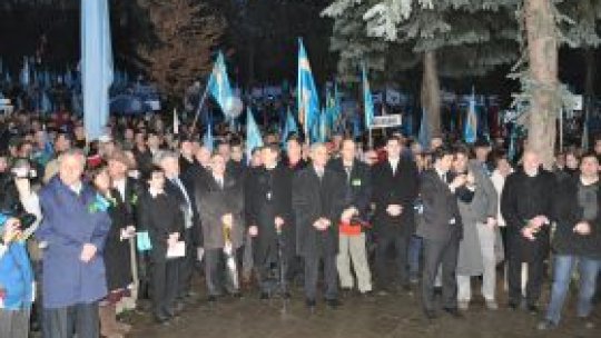 Miting pentru autonomie la Târgu Mureş