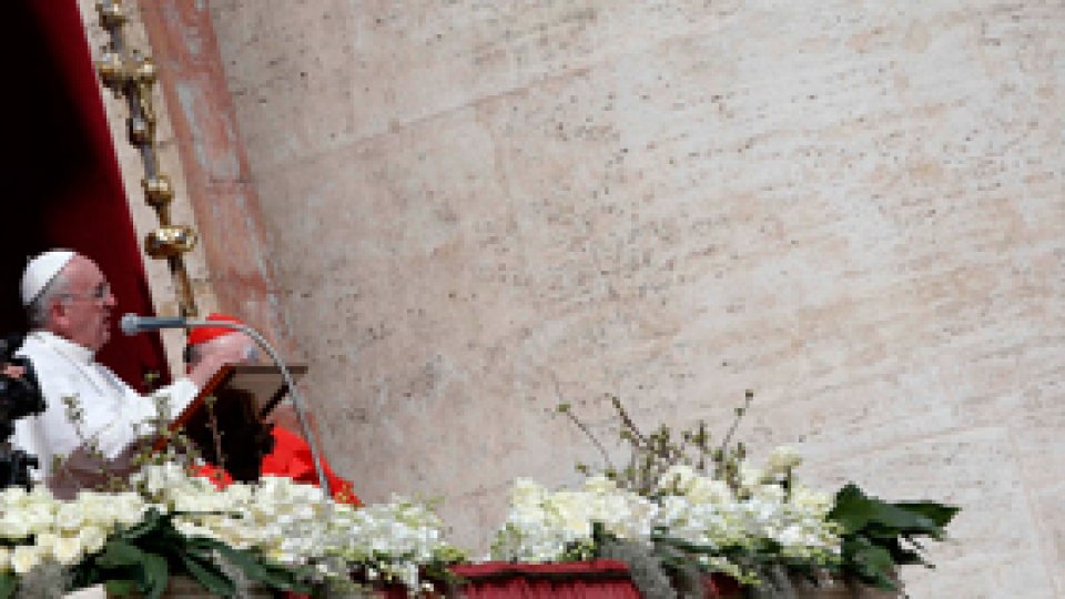 Papa Francisc a oficiat prima sa Liturghie de Paşte