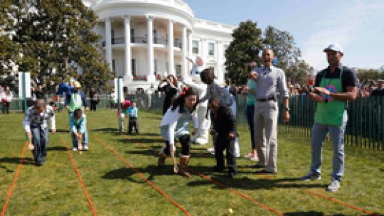 La Casa Albă a avut loc concursul de rostogolit ouă de Paşte