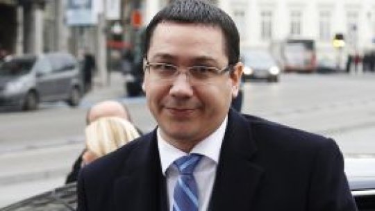 Victor Ponta va reprezenta România la Consiliul European