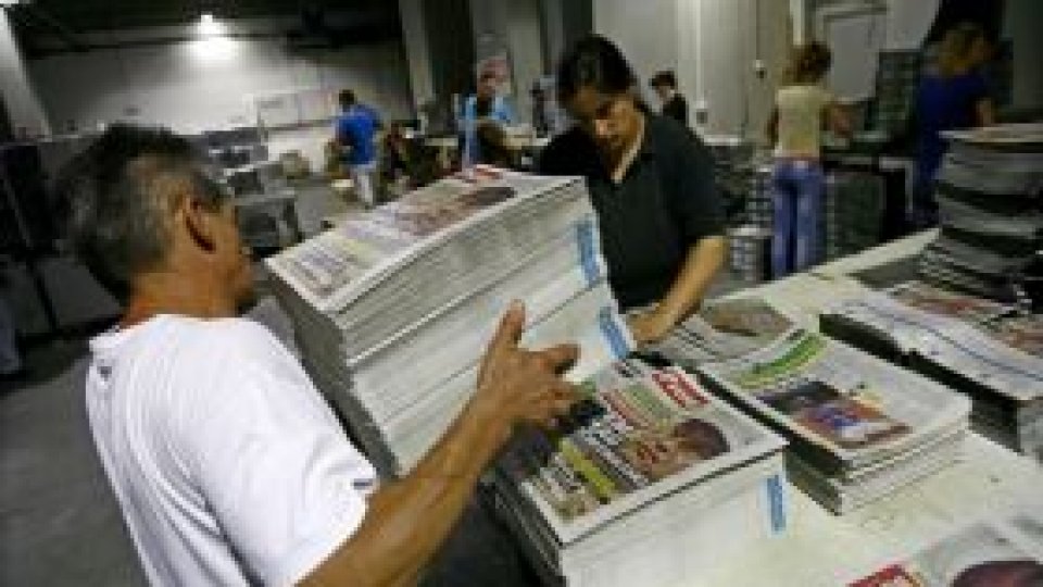 Libertatea presei, afectată de criza economică