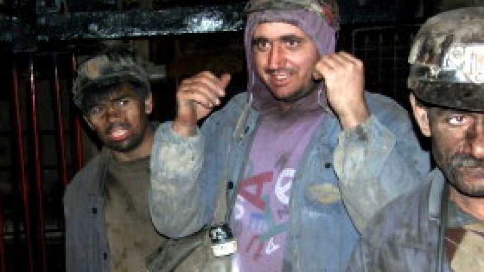 Protest al minerilor la Târgu Jiu