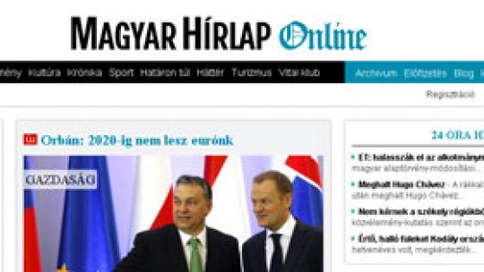 Cotidian din Ungaria, amendat pentru un articol cu tentă rasistă