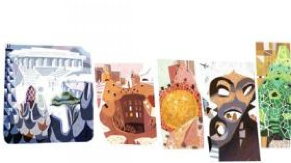 Google marchează 161 de ani de la naşterea arhitectului Gaudí