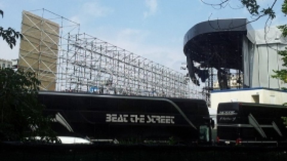 Spectacolul rock "The Wall", la Bucureşti