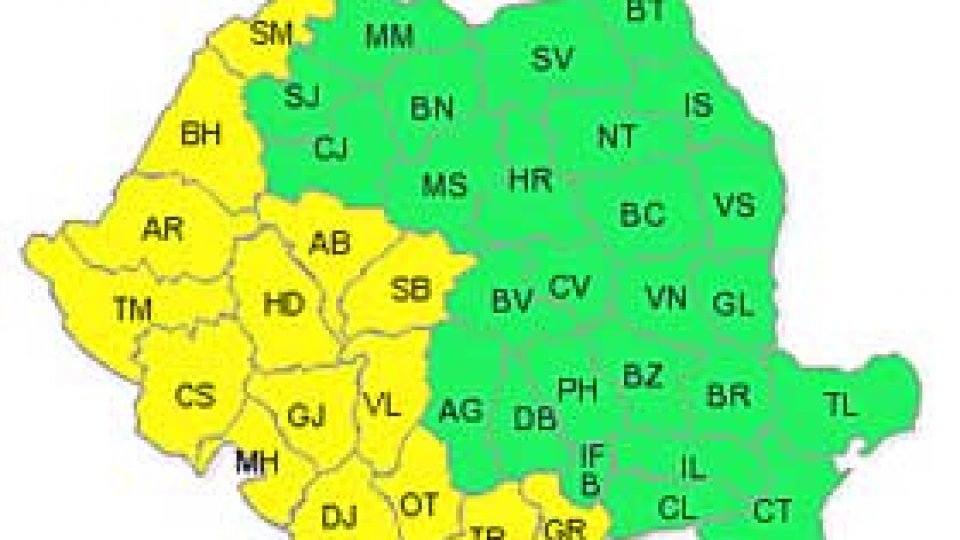 Avertizare meteo, prelungită