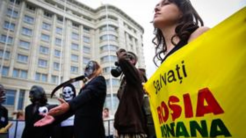 Proteste împotriva proiectului minier de la Roşia Montană