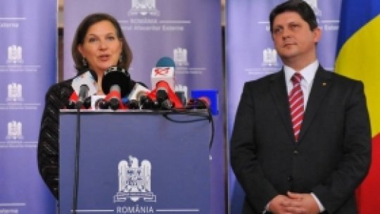Victoria Nuland met Romanian Foreign minister, Titus Corlatean