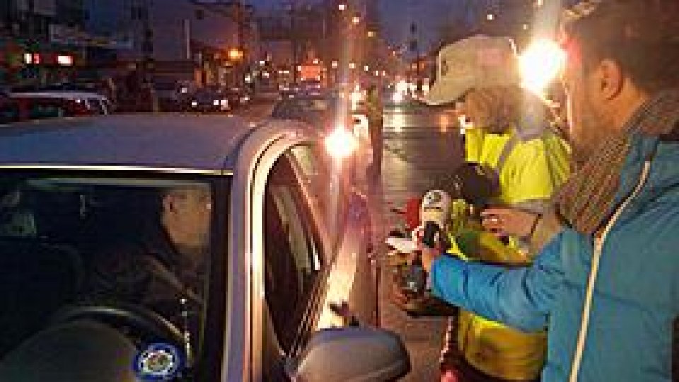Razie a Poliţiei Rutiere în Bucureşti
