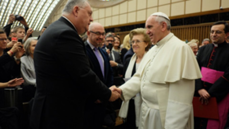 Preşedintele SRR în audienţă privată la Papa Francisc