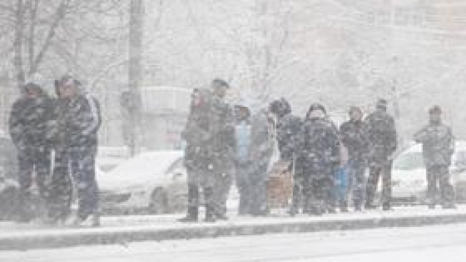 Cod roşu de ninsoare, în judeţele Buzău, Brăila şi Vrancea