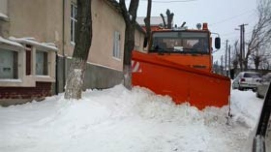 40 de localităţi din judeţul Tulcea, izolate din cauza zăpezii