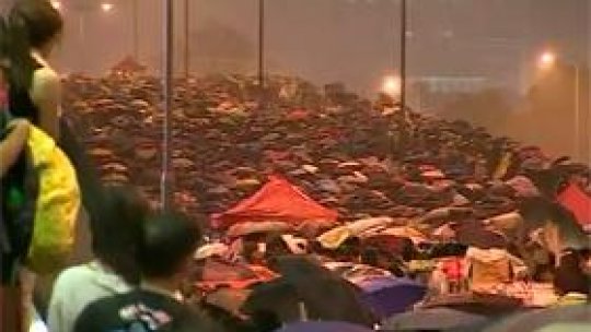 Proteste pro-democrație în Hong Kong de ziua națională a Chinei