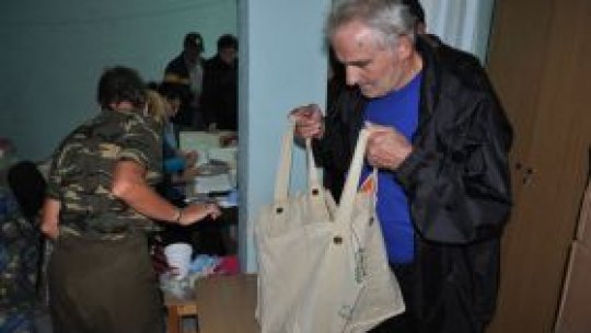 Persoanele nevoiaşe din Bistriţa au primit alimente