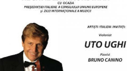 Violonistul italian Uto Ughi - concert la Atheneul Român