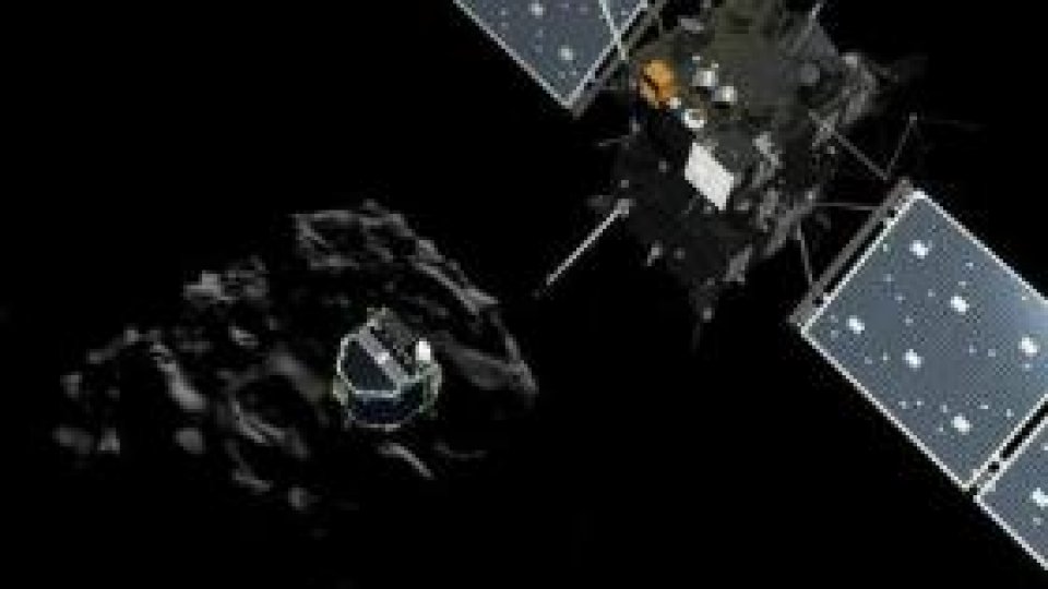 Robotul Philae a forat în corpul cometei