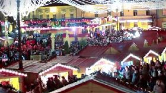 Petrecere de Revelion în Piaţa Mare din Sibiu