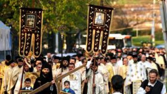 Procesiune înainte de Florii la Galaţi
