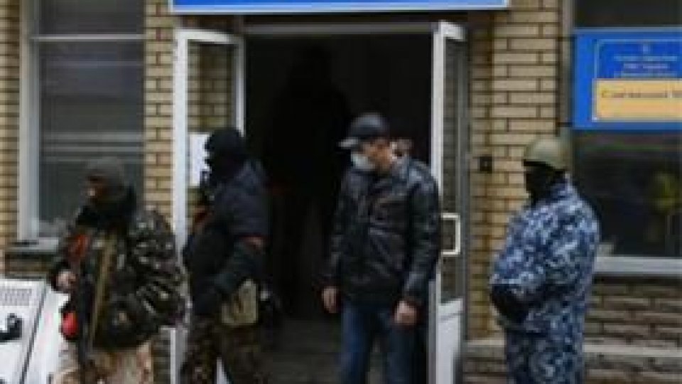 Operaţiune militară în oraşul Slaviansk din estul Ucrainei