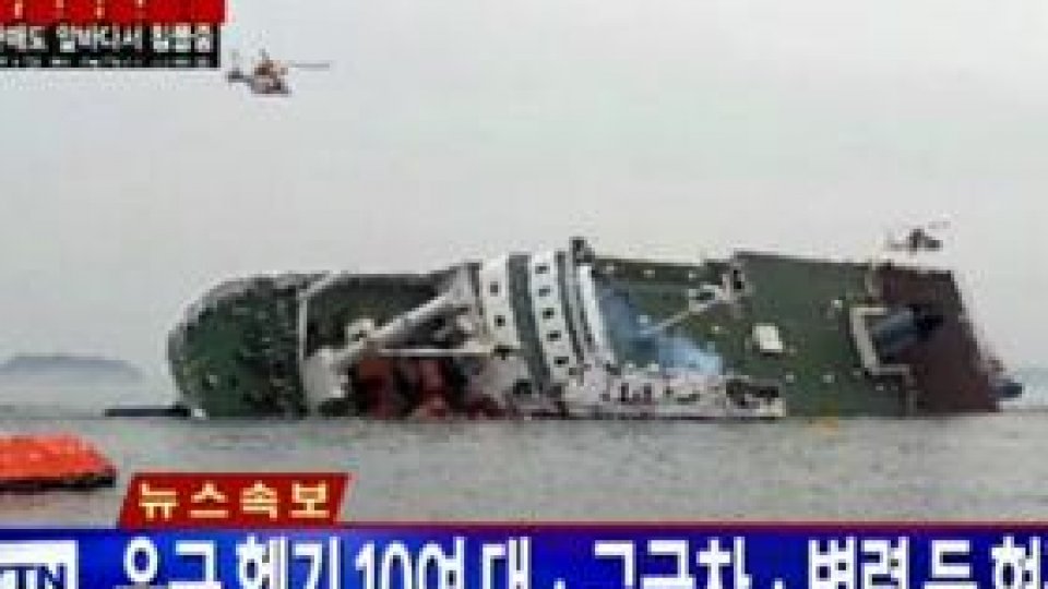 Feribot scufundat în largul Coreii de Sud
