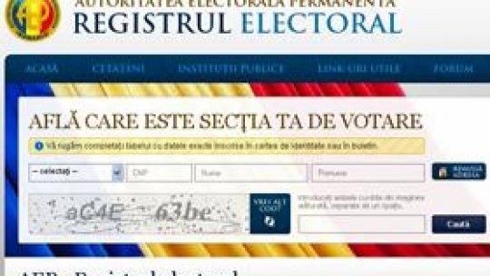 Registrul electoral, la dispoziţia cetăţenilor cu drept de vot