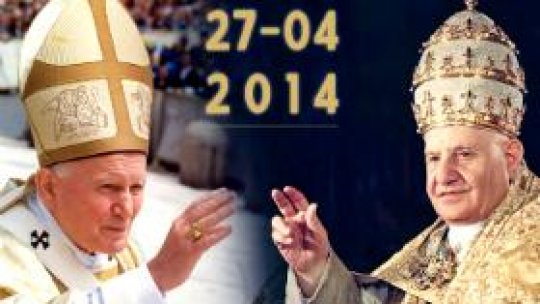 Doi foşti Suverani Pontifi au fost sanctificaţi