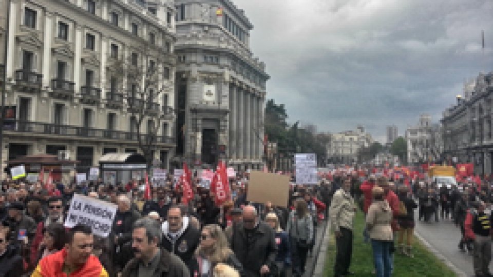 Proteste ale sindicatelor europene faţă de austeritate
