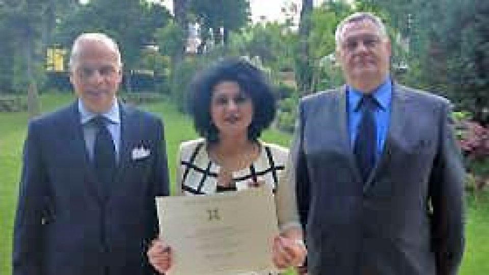 Jurnalistă Radio România, decorată cu Ordinul "Steaua Italiei"
