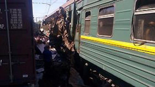 Trenul Moscova-Chişinău s-a ciocnit cu un marfar