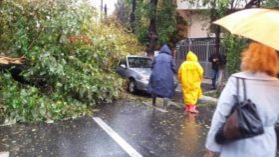 Furtuni puternice răvășesc România