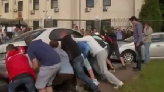 Ambasada Rusiei din Kiev a fost vandalizată