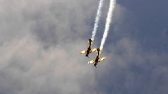 Spectacol pe cerul Bucureştiului